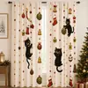 Amazon Transfronterizo Personalizado Impresión Digital Navideña Cortinas Patrón Navideño Cortinas Terminadas Personalizadas TEMU Dropshipping