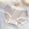 Calcinhas Femininas Antibacterianas Refrescantes de Seda de Gelo, Cintura Média, Respiráveis e Finas para o Verão, Alta Elasticidade, Tringulo de Algodão Puro na Virilha, Cuecas para Meninas