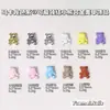 Acessórios Coloridos de Liga de Ursinho Fofo Dopamina para Nail Art Mais Vendidos no Japão e na Coreia Urso Gravata Borboleta Usável para Decoração DIY de Unhas
