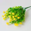 Em estoque Eucalipto Amazônico Camélia Simulação de Camélia Gipsofila Flor de Simulação Eucalipto de Sete Galhos Pacote de Rosas