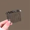 Nuevo Peine para el Cabello con Pedrería Peine con Inserto Antideslizante para Flequillo Pinza para el Cabello Coreana para Adultos Pinza para el Cabello Pinza Superior Fábrica