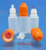 Botella gotero con tapa de rosca a presión de 3 ml a 50 ml, Botella para pegamento de pestañas postizas, Tapa de seguridad para niños, Botella de plástico vacía exprimible