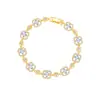 Pulsera de Circonita Colorida Super Brillante, Estilo de Lujo Ligero, Sensación de Alta Gama, Joyería Versátil de Dopamina, Pulsera Transfronteriza Europea y Americana