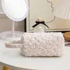 Suministro transfronterizo gran capacidad estilo coreano bolsa de cosméticos portátil bolsa de mamá bolsa de almacenamiento floral bolsa de pañales acolchada bolsa para labiales