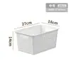 Cesta de plástico para guardar artículos diversos de escritorio, rectangular, para guardar juguetes, aperitivos, para jardín de infantes, cesta pequeña