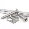 Tornillos Autorroscantes de Cabeza Avellanada de Acero Inoxidable 316 Estándar de Guangdong Yb846 Estándar de Rosca Gruesa Tornillos Autorroscantes Pequeños M2~M6