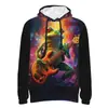 Primavera y Otoño AliExpress Más Vendido Sudadera con Capucha para Hombre Impresión Digital 3D Moda Holgada Manga Larga para Hombre Protector
