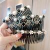 Peine para el Cabello Estilo Coreano Celebridad de Internet Flequillo Pinza para el Cabello Parte Trasera de la Cabeza Pinza para el Cabello Antideslizante Clip Rizador de Cabello Roto Tocado