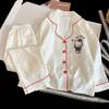 2025 Pijamas Nuevos para Niños Primavera y Otoño Niñas Algodón Nube Mangas Largas Ropa de Casa para Niñas Medianas y Grandes Otoño Princesa