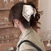 Pinza Triangular Satén Concha Lazo Horquilla Agarrador Accesorios para el Cabello para Mujer Nuevo de Gama Alta Pinza de Tiburón en la Parte Posterior de la Cabeza