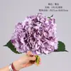 Flores Artificiales 3 Piezas 1 Ramo Hortensia Flores Falsas de Seda Flor Falsa Artificial Ramo de Hortensia Decoración de Mesa Auxiliar de Sala de Estar Arreglo Floral