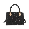 Bolsas Femininas da Moda para Comércio Exterior, Bolsas de Mão Casuais Tendência, Bolsas Quadradas Pequenas, Bolsas Retrô Texturizadas Estilo Coreano, Bolsas Simples, Bolsas Transversais para Mulheres