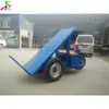 Camión Eléctrico Plano para Tirar Ladrillos en Bicicleta Equipo de Transporte de Ladrillos con Manivela Tablero de Volteo para Ingeniería de Construcción