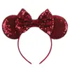 Acessórios de cabelo do Mickey transfronteiriços bordado lantejoulas laço faixa de cabeça de festa faixa de cabeça de parque de diversões férias acessórios de cabelo infantis pronta entrega