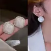 Brincos de Pérola Geométricos com Pino de Prata 925 para Mulheres, Brincos de Franja Modernos, Brincos de Luxo, Brincos Elegantes Retrô Venda por Atacado