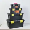 Caja de Herramientas Portátil de Doble Capa Engrosada de Grado Industrial, Caja de Almacenamiento de Piezas de Ferretería, Gabinete de Cajones de Plástico Duradero y Resistente a Caídas Venta de Liquidación