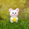 Miniatura de Animal para Micro Paisagismo Figuras Fofas de Resina Coelho Criativo Tartaruga Frango Pato Tartaruga Macaco Pangolim Decoração Ornamentos