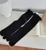 Calcetines de Dos Dedos Calados Tejido de Cable Delgado Borde de Burbujas Estilo Coreano, Calcetines Caídos de Media Pantorrilla con Dedos Divididos, Calcetines de Color Sólido Estilo Ins para Mujer
