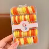 Banda de goma banda para el pelo de bebé banda para el pelo banda de goma pequeña anillo de toalla no daña la cuerda para el pelo elástica cuerda para la cabeza de niña color
