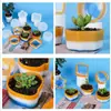 Materiales Hechos a Mano DIY Moldes de Silicona para Epoxy de Cristal AB Macetas para Suculentas Platos Adornos de Almacenamiento Moldes de Silicona de Espejo