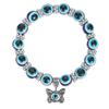 Pulsera de Moda Sencilla Ojo de Diablo Azul Elefante Ojo de Tortuga Palma Búho Pulsera de Mariposa