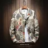 Jaqueta com Capuz Casual Estampada Masculina Novo Estilo Chinês Outono e Inverno Jaqueta Cardigan Retrô Estilo Japonês Tamanho Grande para Homens