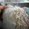 Felpa de Lana de Playa de Alta Imitación, Pelo de Cabra de Piel Artificial, Mechón Enrollado, Tela de Felpa para Juguetes de Pelo Rizado