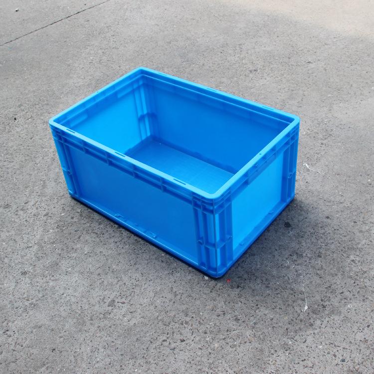 常州直销蓝色加厚塑料物流周转箱五金汽配塑胶箱600