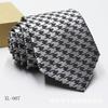 Corbata Jacquard Tintada en Hilo para Hombre 8cm Accesorios para Traje de Negocios Corbata con Logo a Rayas Stock Listo Venta al por Mayor