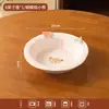 Lindo juego de tazón y plato de color bajo vidriado, tazón para fideos instantáneos, tazones y platos para el hogar, vajilla de cerámica para una persona, tazón para yogur, tazón para ensaladas