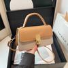 Bolso de Primavera 2025 para Mujer, Bolso Textil Personalizado para Viajero, Color Popular en Contraste, Bolso Cruzado Versátil, Bolso de Hombro Cuadrado Pequeño