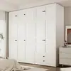 Armario de Acero Three Arrows para Dormitorio del Hogar Montaje Sencillo Gabinete de Almacenamiento para Habitación de Alquiler Modelo Nuevo 2026 Perchero Metálico para Ropa de Niños