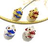 Pingente Sachê Cloisonne Cor Pingente Cobre Vazado Abrível Pingente Bola Sachê Pingente Pílulas Sino Palaciano Acessórios de Joalheria Antiga