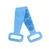 Toalla de baño de silicona para hombres y mujeres, resistente, para la espalda, con artefacto de barro, tira larga para la espalda, exfoliante de piel y baño sin dolor.
