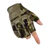 Guantes Tácticos de Medio Dedo para Fanáticos Militares para Hombres al Aire Libre Antideslizantes Resistentes al Desgaste Ciclismo Montañismo Entrenamiento Físico Guantes Protectores sin Dedos
