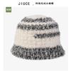 Nuevo Estilo Coreano Otoño e Invierno 2026 Sombrero de Pescador con Retazos Rayados, Sombrero de Cubo Dulce y Fresco de Nicho Que Hace que la Cara Parezca Más Pequeña, Versión Coreana