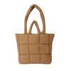 Bolsa Cruzada Amazon Transfronteriza Bolso de Mano para Mujer Bolso Tote Bolsa de Ropa de Algodón Portátil Bolso a Cuadros para el Brazo Hecho a Medida