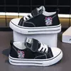 Zapatos de Lona para Niños Modelo Nuevo 2026 para Todas las Estaciones, Deportivos de Tela Casuales Planos con Cordones y Velcro para Hombres y Mujeres