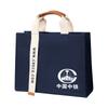 Bolsa de lona de tela Oxford de alta calidad para empresa, con logotipo impreso personalizado, impermeable, portátil, para hombro, protección del medio ambiente, bolsa de lona de regalo personalizada