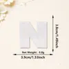 Parches bordados de letras y números con lentejuelas blancas más vendidos transfronterizos, adhesivo termofusible para decoración de ropa, sombreros y embalaje