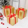 Navidad Venta al por Mayor Decoraciones de Año Nuevo Cajas de Regalo Rojas Adornos Exhibición Arreglo Escena de Ventana de Centro Comercial