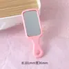Peine mini lindo estilo Ins de colores dulces con espejo de maquillaje portátil, alto valor estético para el peinado de las niñas