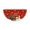 Bandeira de Natal semi-redonda transfronteiriça personalizada feita de poliéster com impressão dupla face, disponível em vários padrões