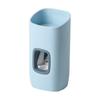 Exprimidor automático de pasta de dientes creativo para el hogar, baño, sin perforaciones, montaje en pared con ventosa, set de soporte para cepillos de dientes, logo de regalo