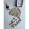Producto Nuevo, Estilo Nuevo Sombrero para Niños, Sombrero de Lana con Diseño de Flor Hueca para Otoño e Invierno, Gorro de Punto con Protección para las Orejas para Niñas, Gorro de Punto para Bebé Niña