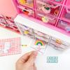 Caja de Almacenamiento Jiugongge Escritorio A Prueba de Polvo Cajón Pequeño Mini Papelería Joyería Libro de Mano Estante de Almacenamiento de Cosméticos