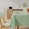 Mantel PVC Mantel Cuadros Simples Estilo Ins Tapete Rectangular para Mesa Lujo Ligero Sensación de Alta Gama Impermeable y a Prueba de Aceite Tapete para Mesa