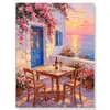 2026 Mosaico de Diamantes Completos DIY Transfronterizo Pintura Nueva Serie Paisaje Marino Punto de Cruz Pintura Decorativa Venta al por Mayor
