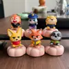 Dibujos Animados Populares de Vendedores Ambulantes Juguetes Giratorios de Resina Adornos para Escritorio para Aliviar el Estrés Juguetes Giratorios de Cerámica Lote Mixto Multicolor