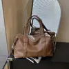 Bolsa Tote Maillard de Alta Calidad para Mujer 2025 Otoño Nueva Retro Casual Gran Capacidad Hombro Cruzada